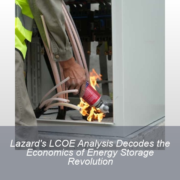 Lazard's LCOE Analysis Decodes the Economics of Energy Storage Revolution